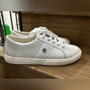 Ralph Lauren Leather Sneakers with Logo